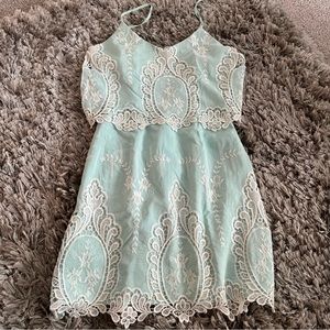 DOLCE VITA Mint Green Lace Dress Size XS